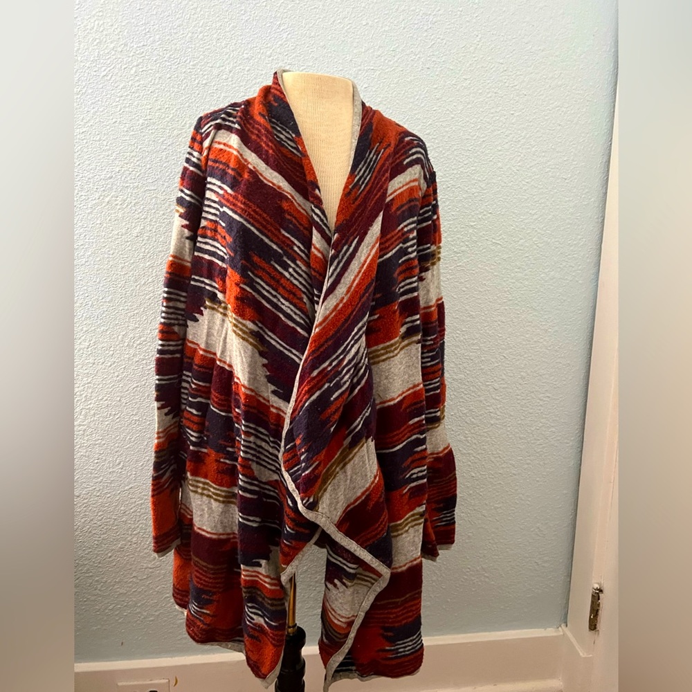 Lucky Brand cardigan, southwestern pattern, XL